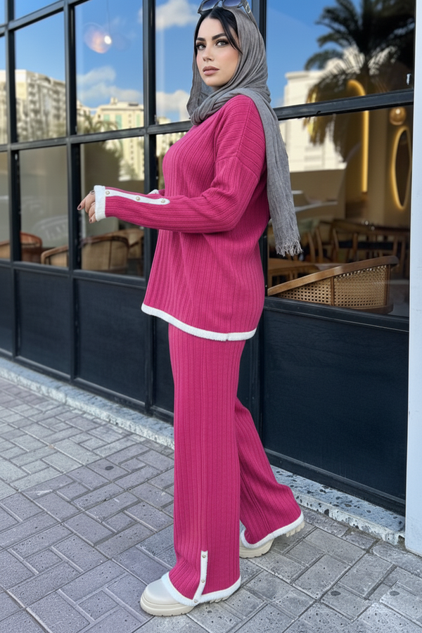 سوت تريكو عجينة 4 زرار اسود